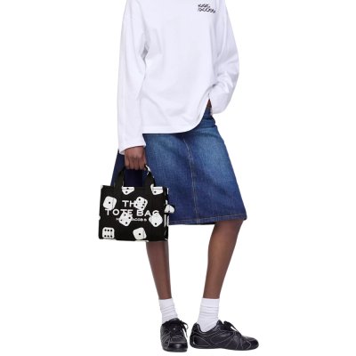 DERRICK ADAMS X MARC JACOBS CANVAS SMALL TOTE BAG